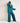 Luna Pyjama  Set - Blue Satin Oversized Pyjama Set