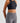 Criss Cross Back Black Tank Top - Ocean Black Cross Top - WearNoa